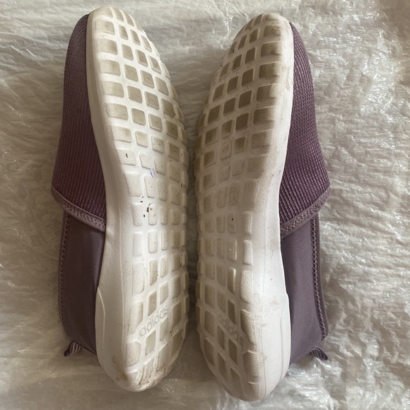 Adidas women’s slip on purple sneakers. - Picture 5 of 5
